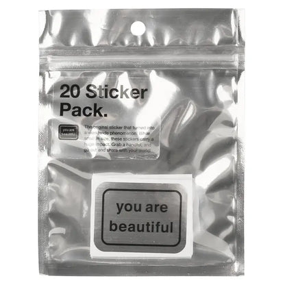 You Are Beautiful Sticker - 20 Pack