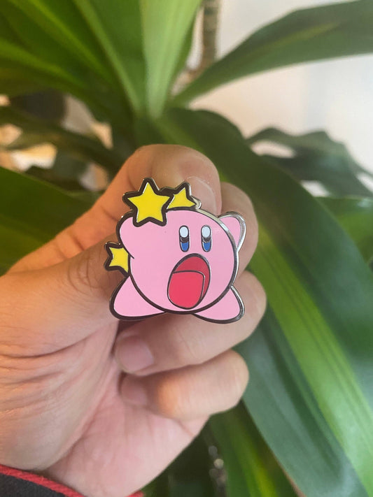 Kirby In Action Enamel Pin