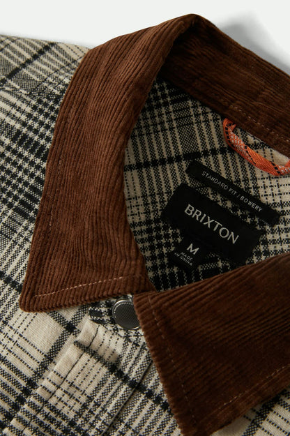 Builders Bowery Perf Flannel - Off White/Black