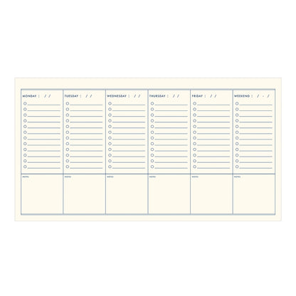 Script Undated Weekly Planner