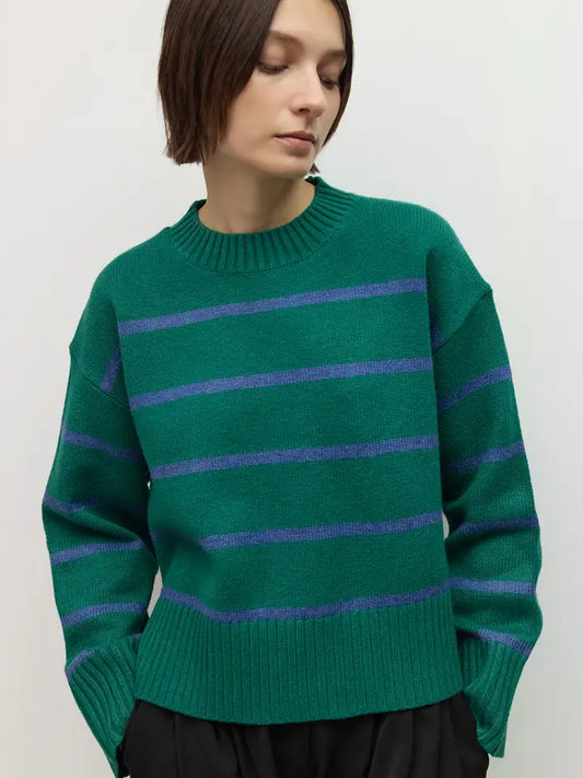 The Casey Sweater - Green/Blue