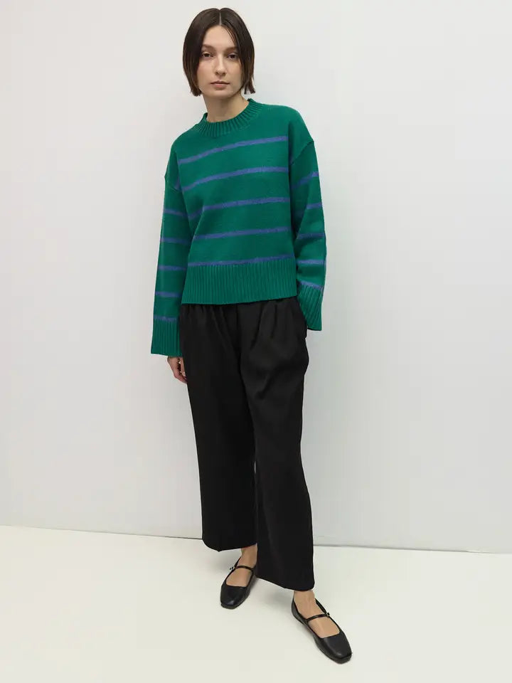 The Casey Sweater - Green/Blue
