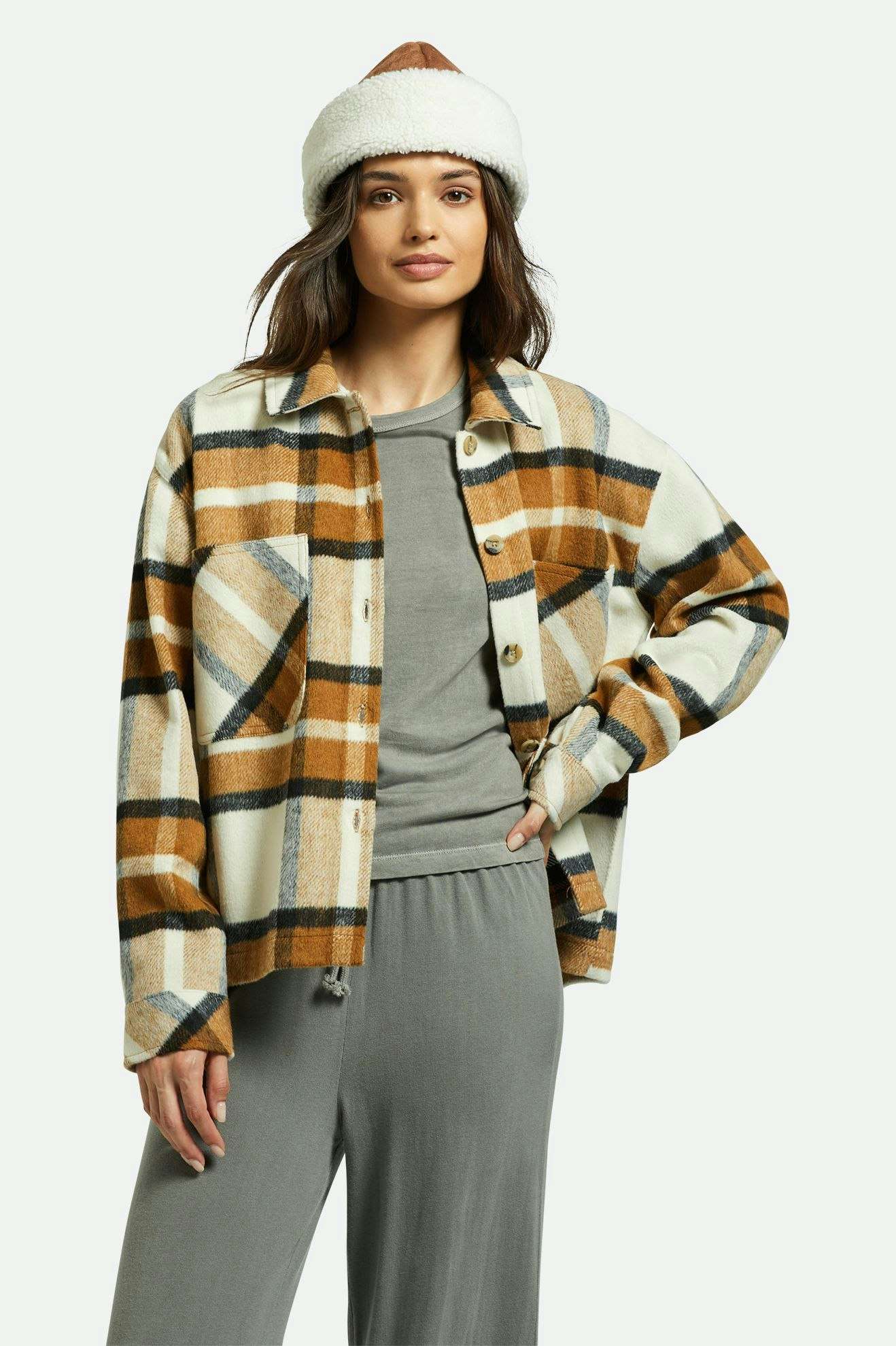 Bowery Women's Soft Brushed Flannel - Washed Copper