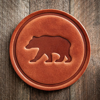 Bear Leather Coaster