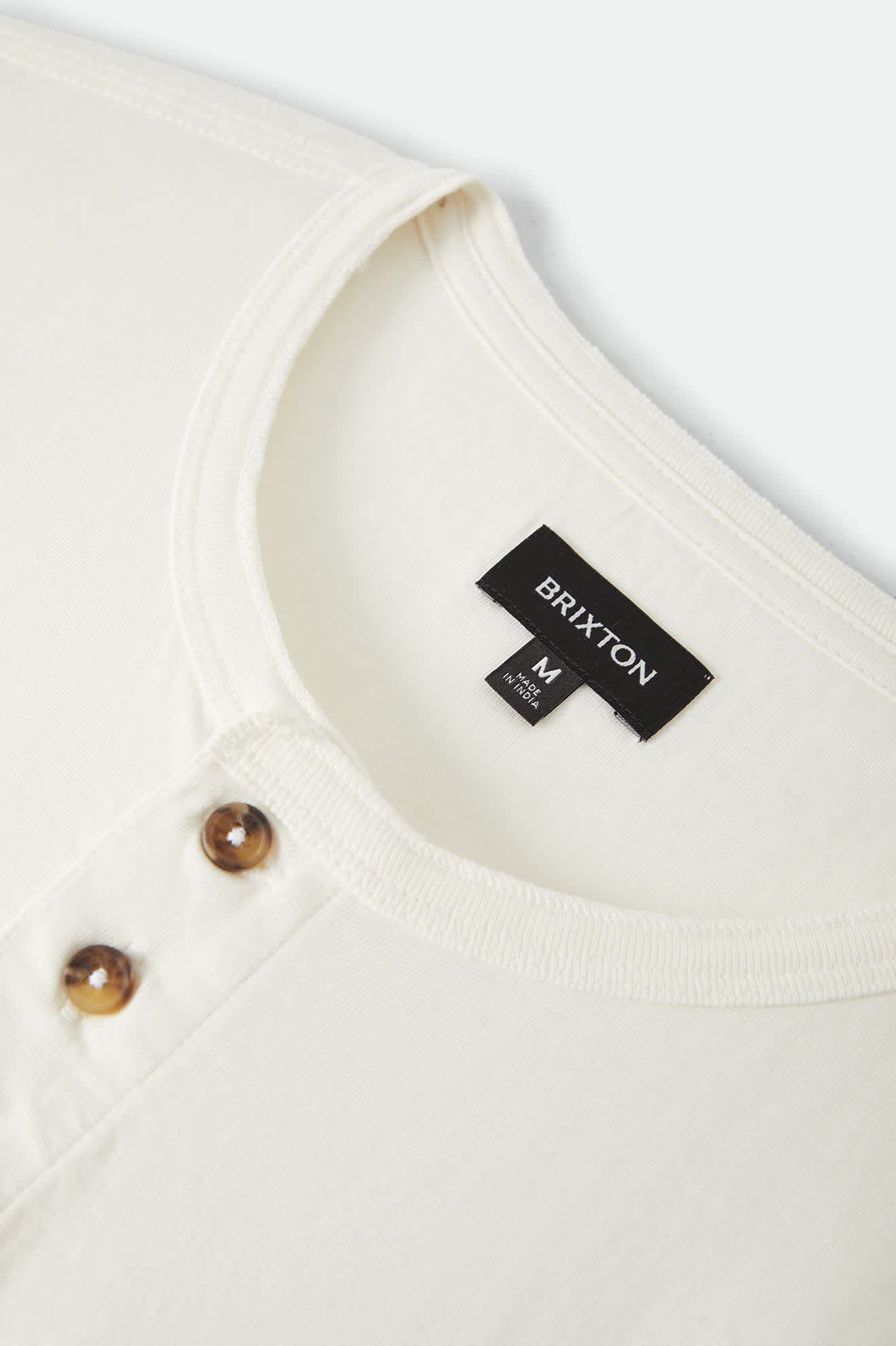 Baseline Henley T-Shirt - Off White Vintage Wash