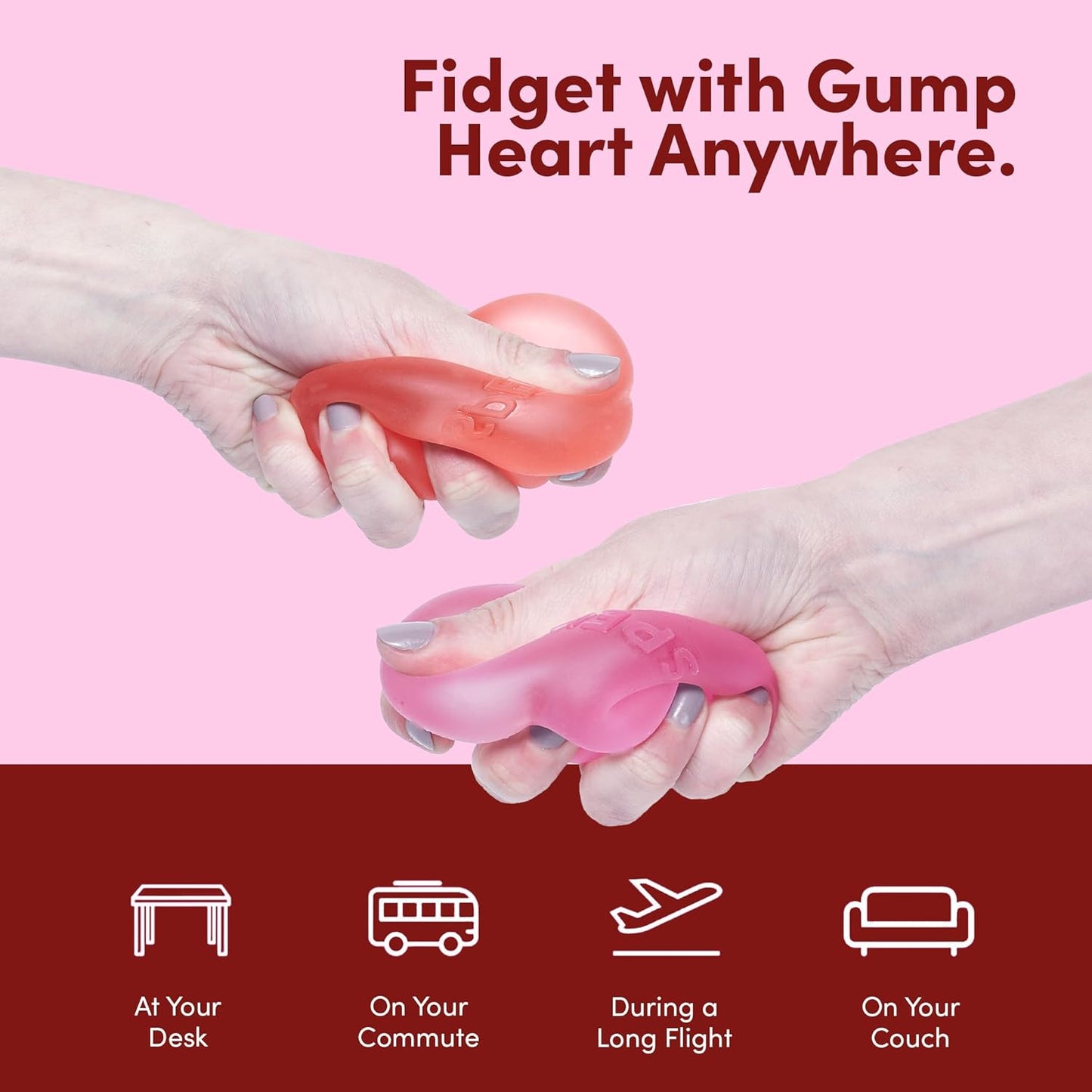Gump Heart - Rose