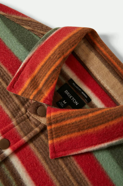 Bowery L/S Arctic Stretch Fleece - Multi Blanket Stripe