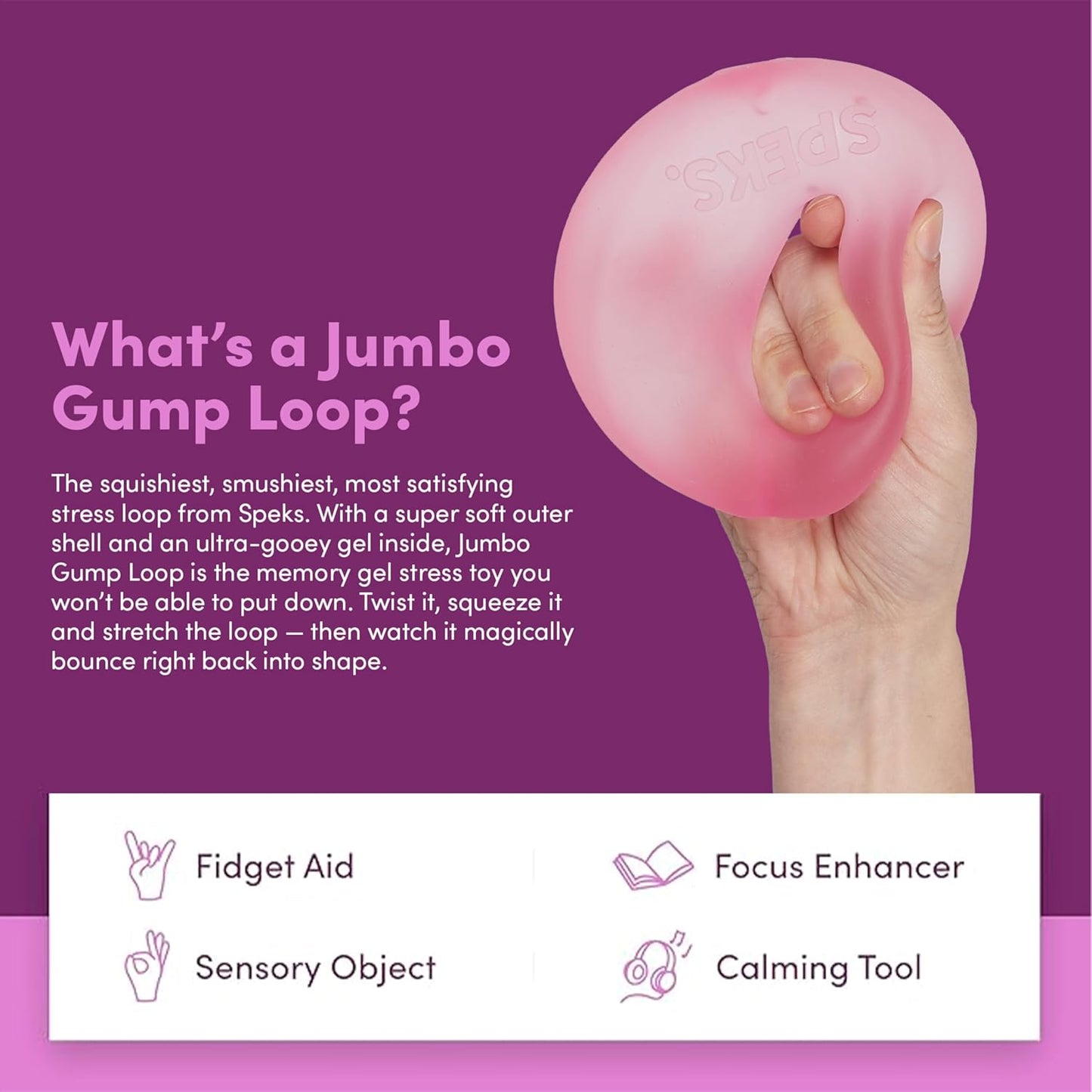 Gump Jumbo Loop - Moon Jelly