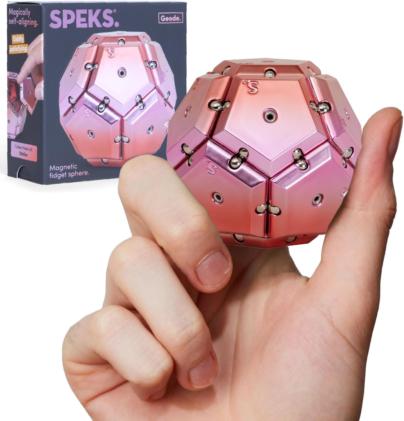 Geode Magnetic Chrome Fidget - Stellar