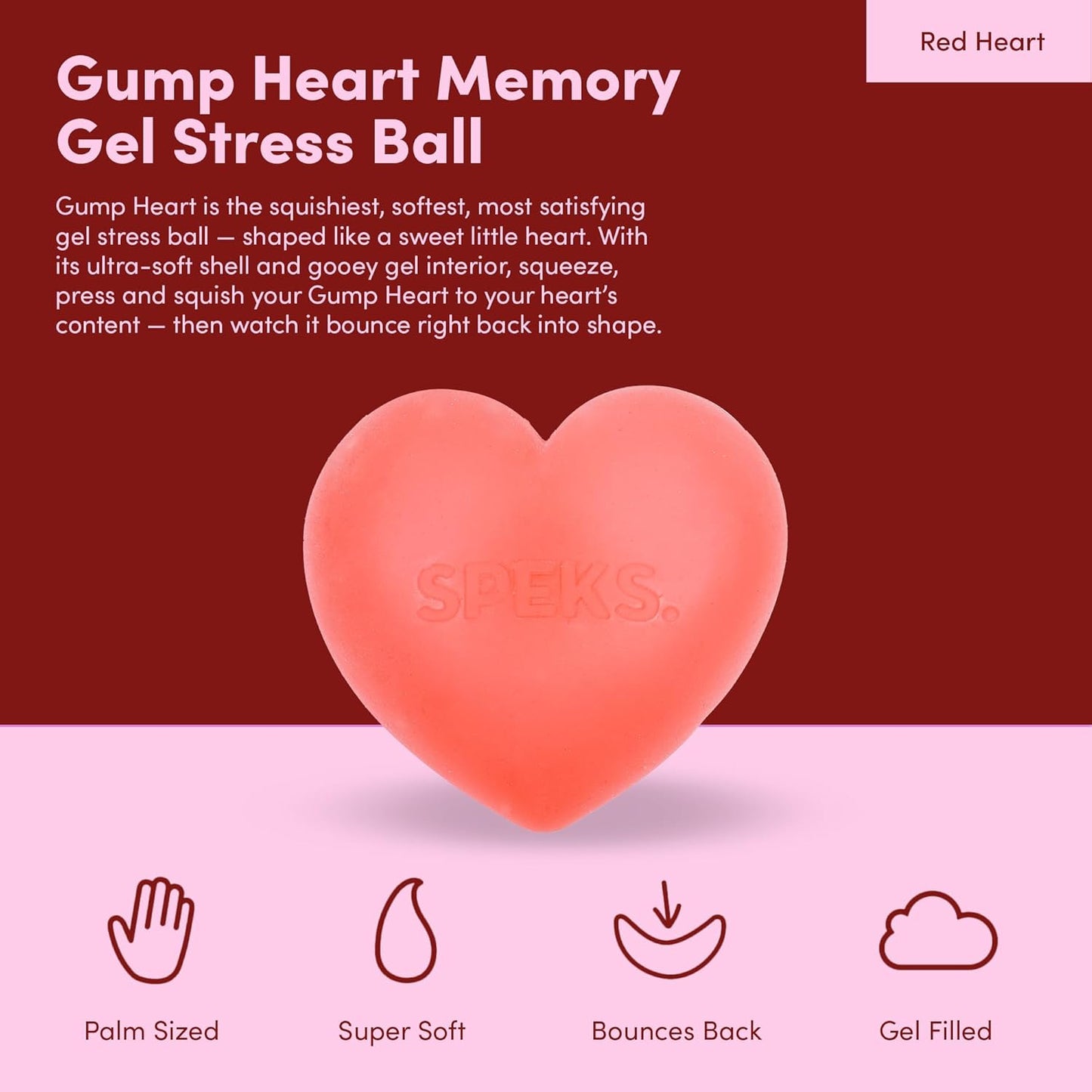 Gump Heart - Rose