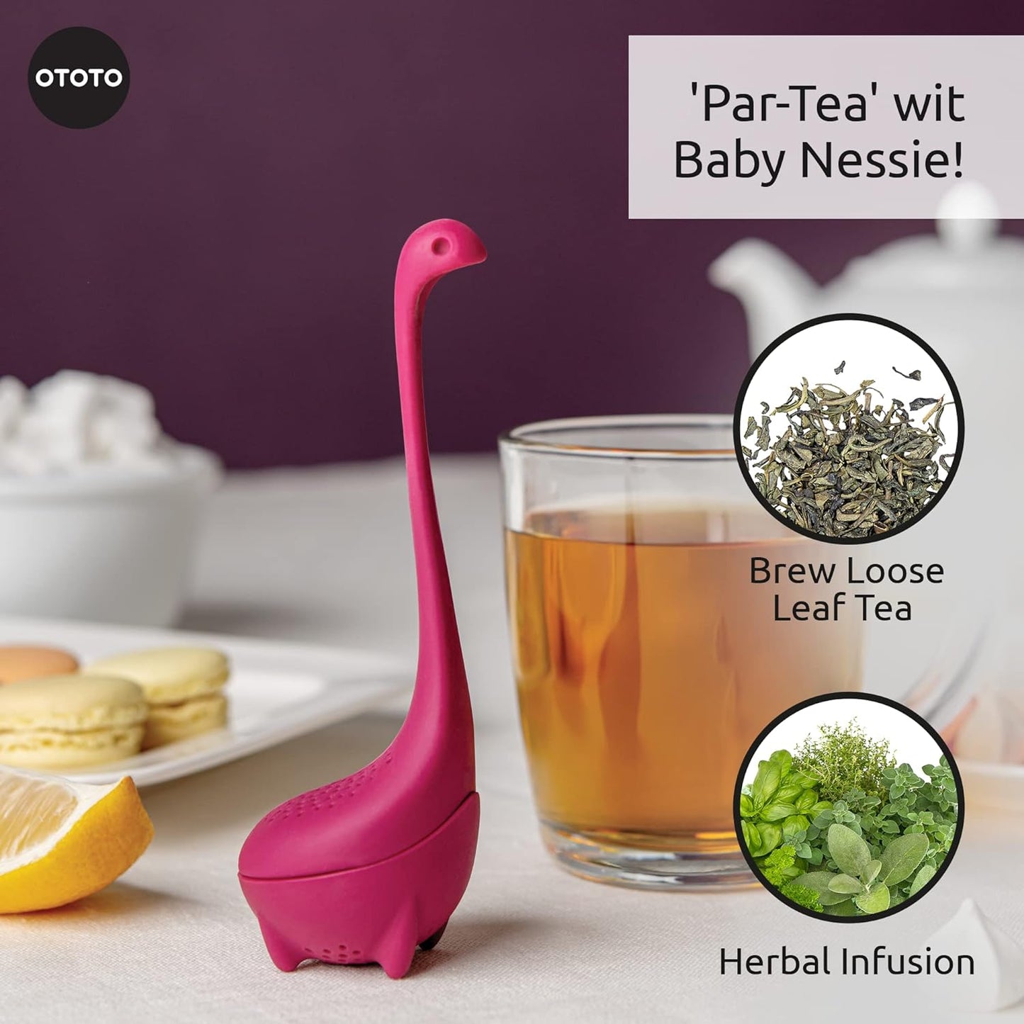 Baby Nessie Tea Infuser - Purple
