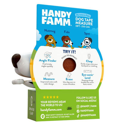 Fido Brown Dog Tape Measure