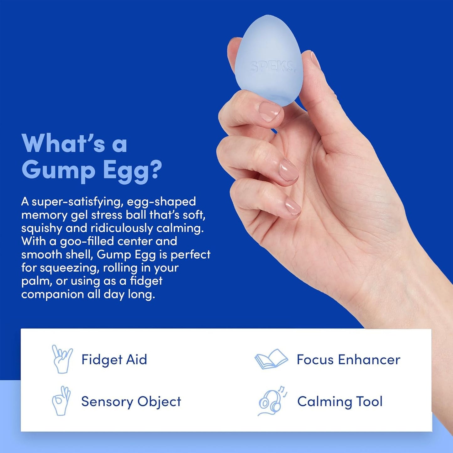 Gump Egg Gel-Filled Stress Ball
