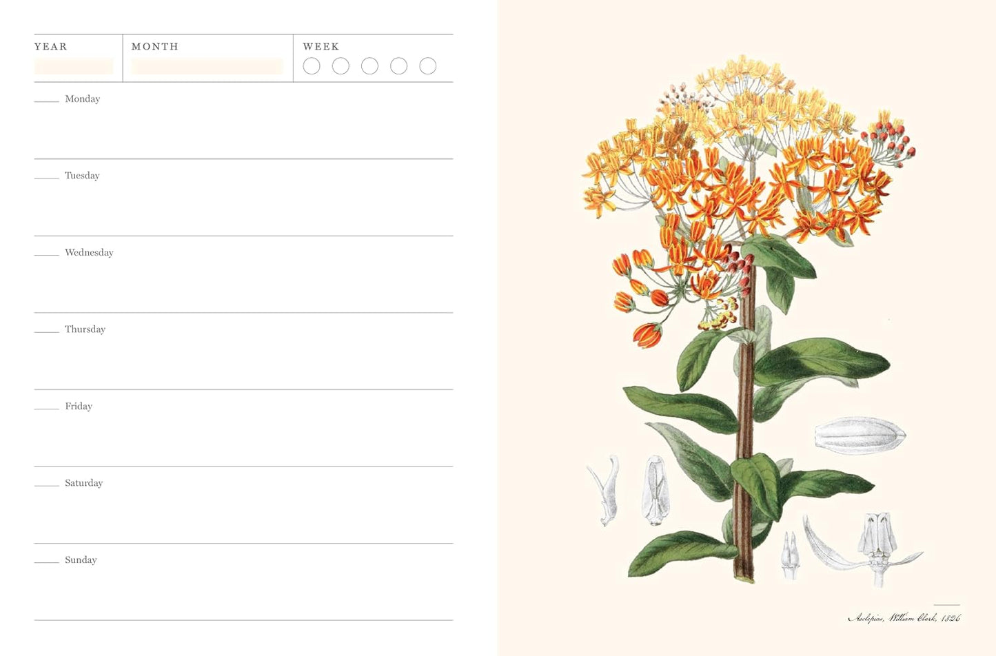 Weekly Planner American Horticultural Society