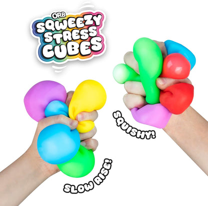 24 Pack Slow Rising Squishy Stress Cubes - Easy Sqweezy Squishy Cubes