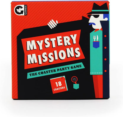 Mystery Mission Coaster Party Game