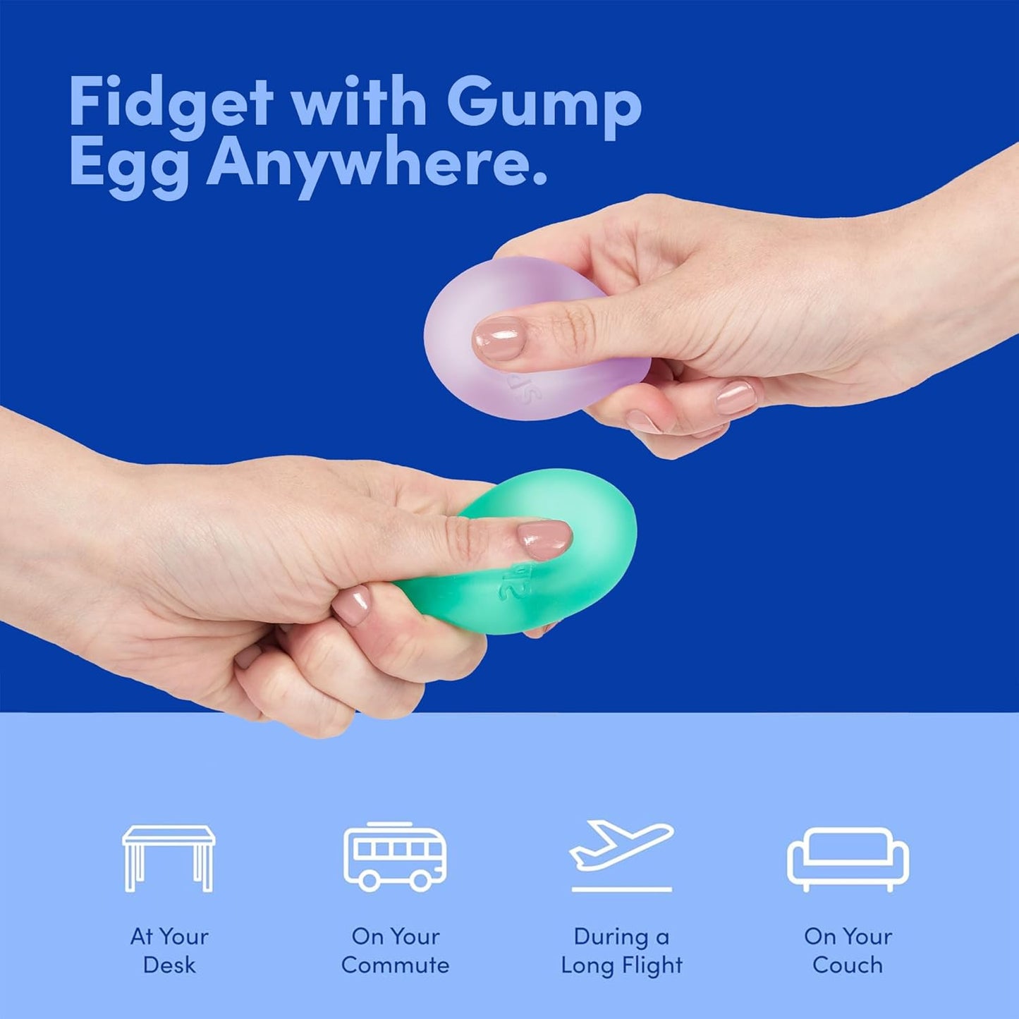 Gump Egg Gel-Filled Stress Ball