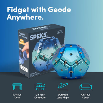 Geode Magnetic Chrome Fidget - Cosmos