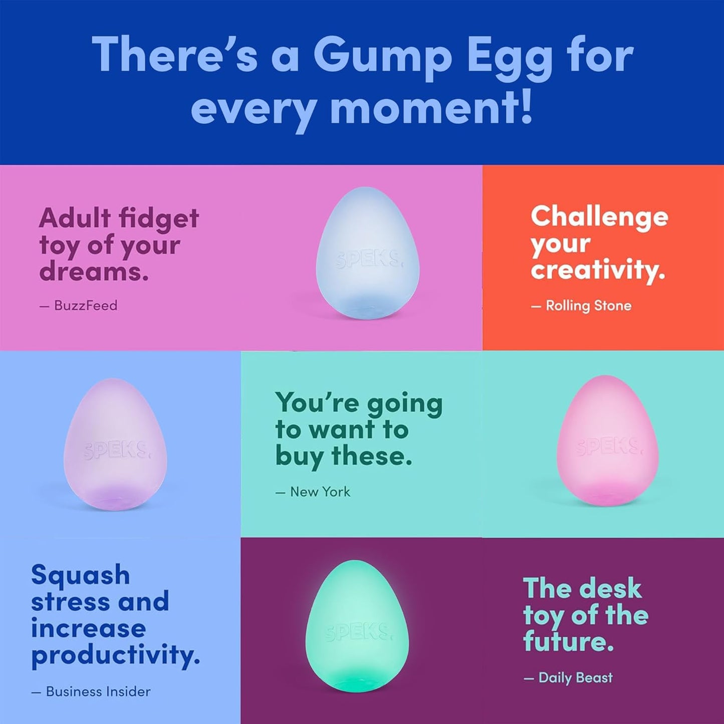 Gump Egg Gel-Filled Stress Ball