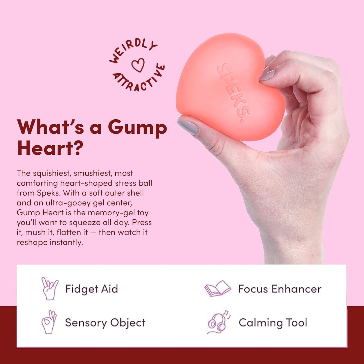 Gump Heart - Rose