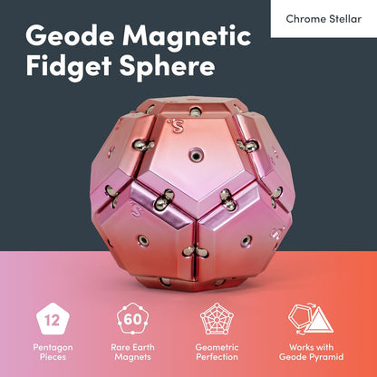 Geode Magnetic Chrome Fidget - Stellar