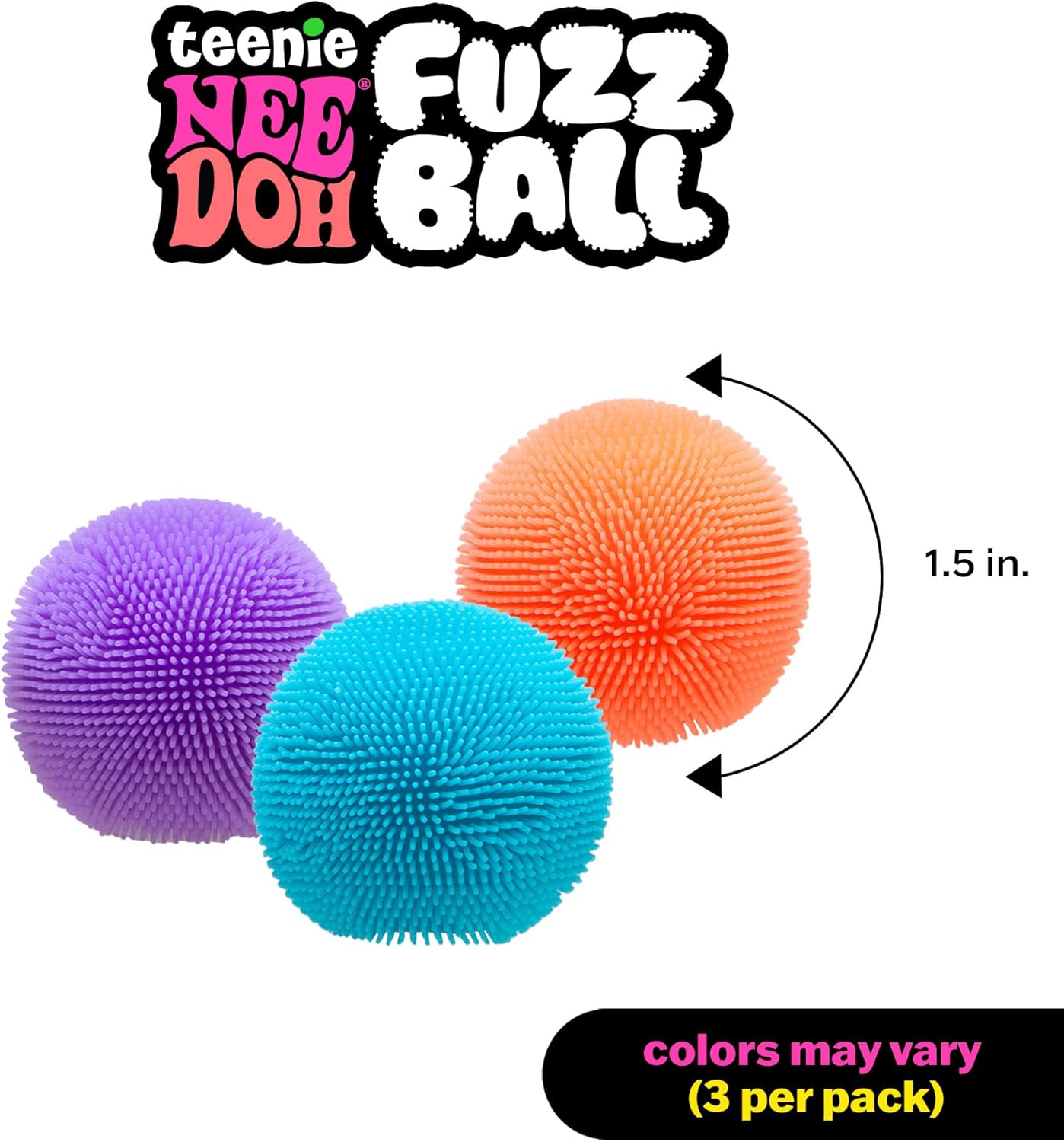 Fuzz Ball Teenie Needoh 3 pk