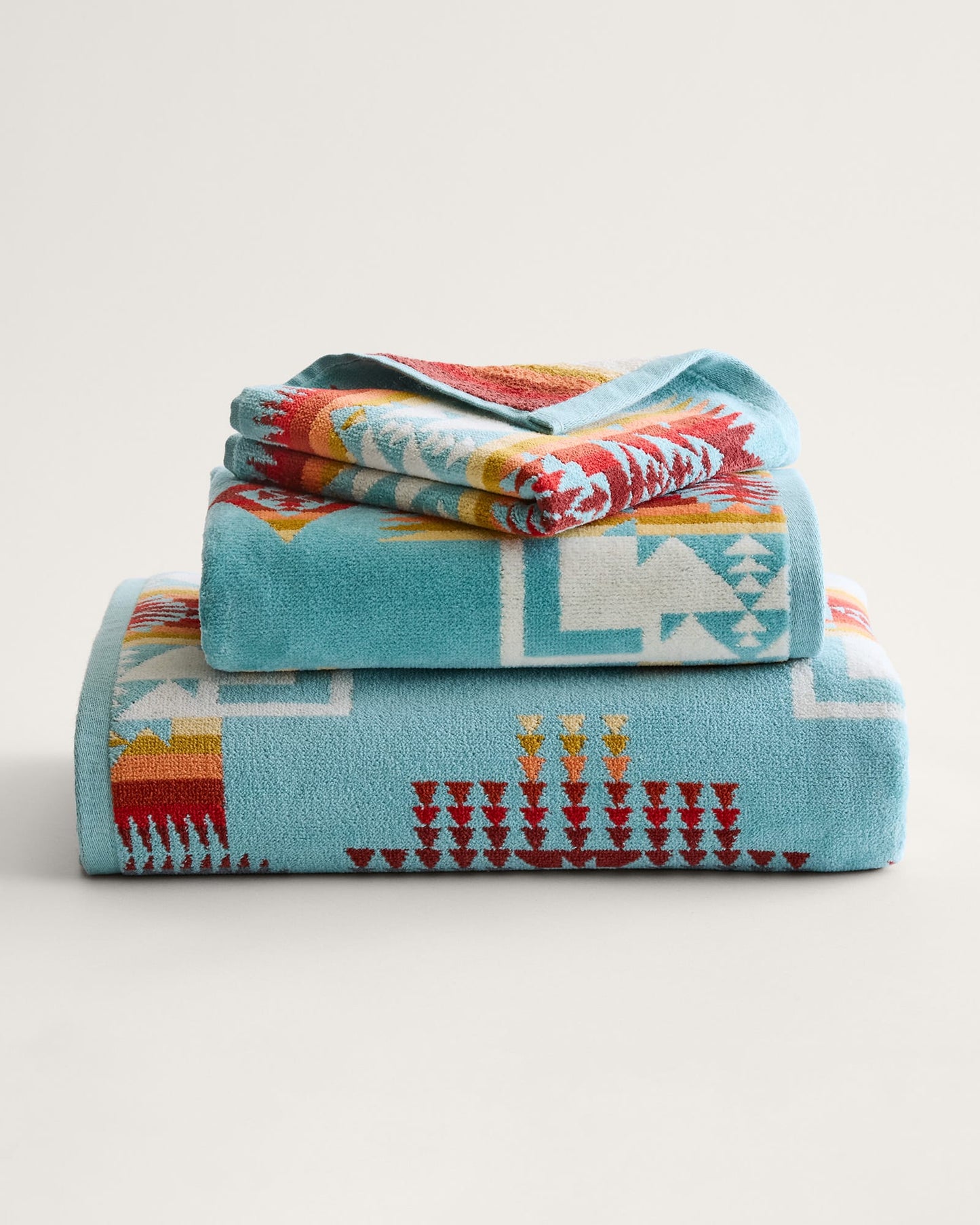 Chief Joseph Towel Set - Aqua