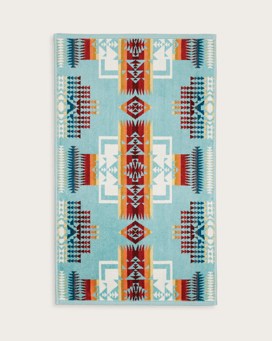 Chief Joseph Hand Towel - Aqua