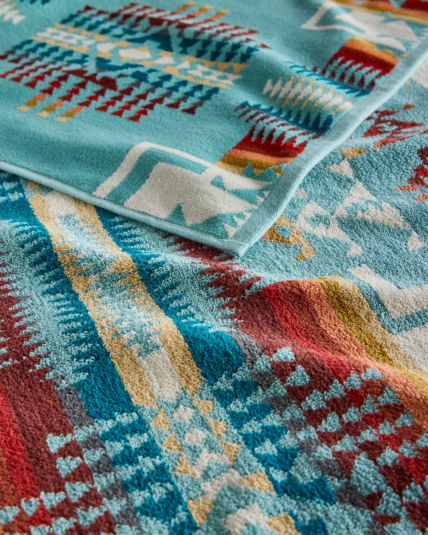 Chief Joseph Towel Set - Aqua