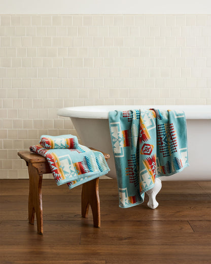 Chief Joseph Towel Set - Aqua