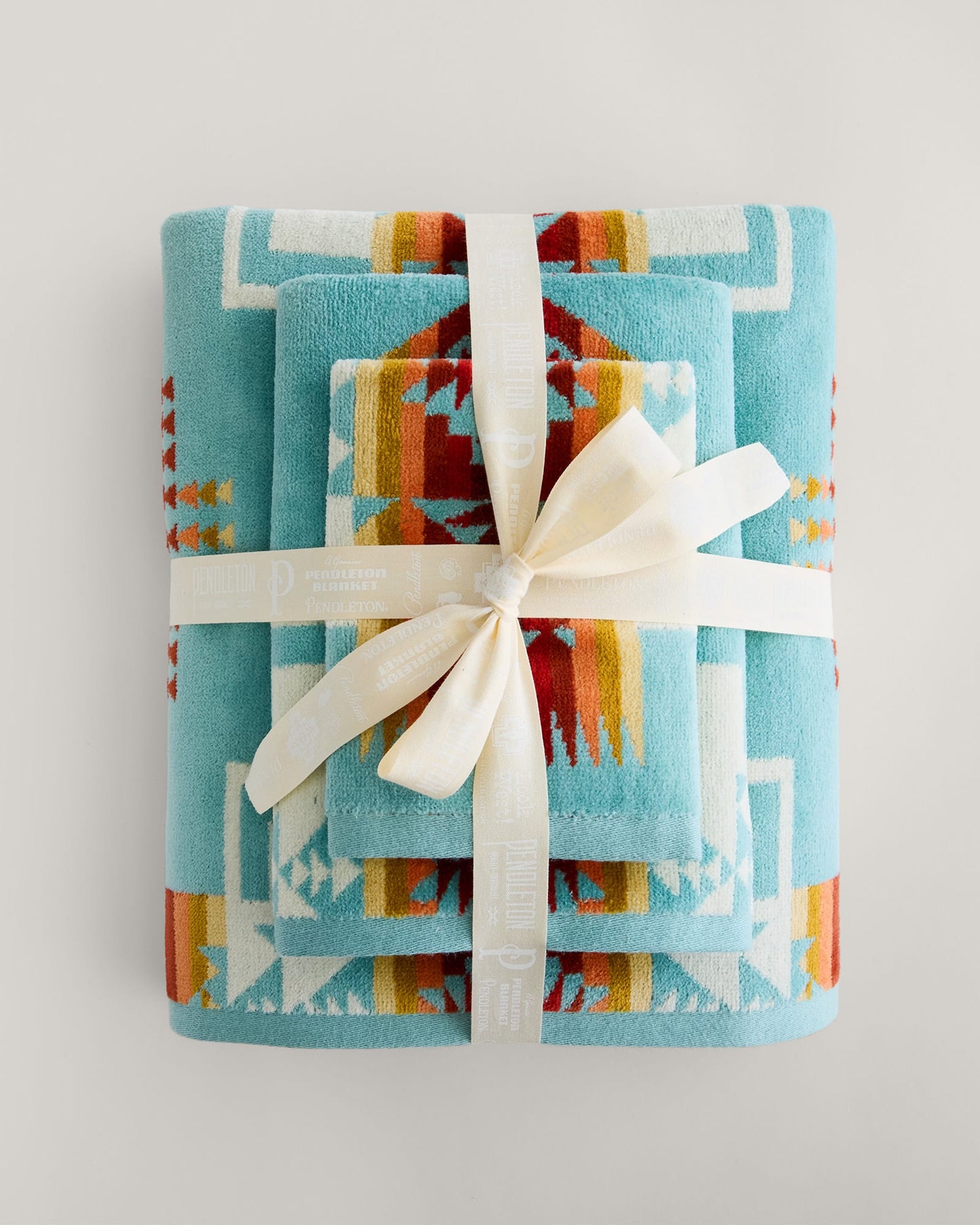 Chief Joseph Towel Set - Aqua