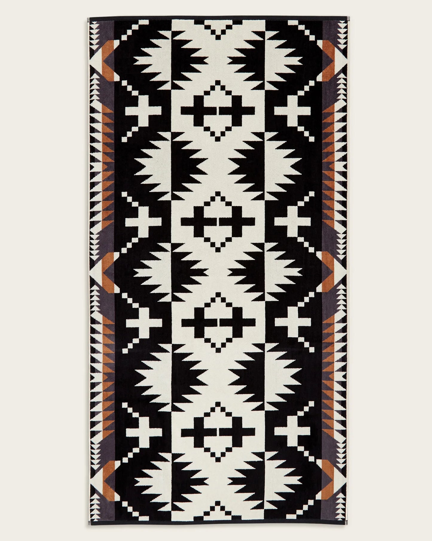 Spider Rock Towel Set - Black/White