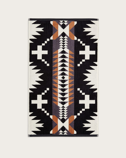 Spider Rock Towel Set - Black/White