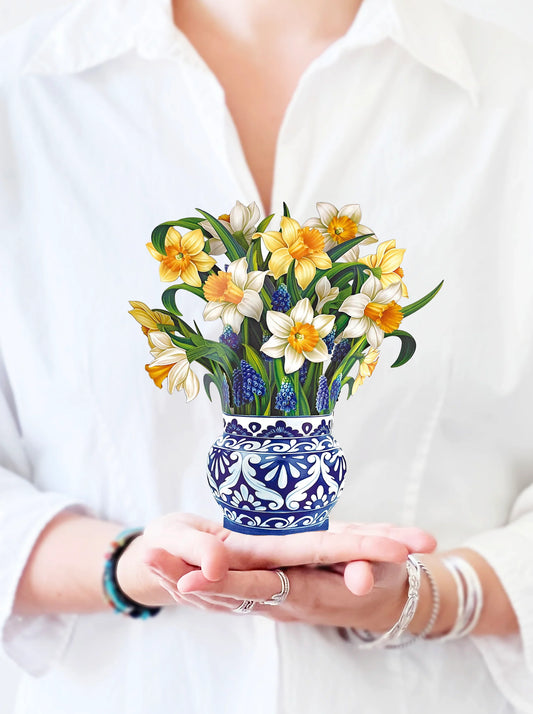 Mini English Daffodil Pop Up Card