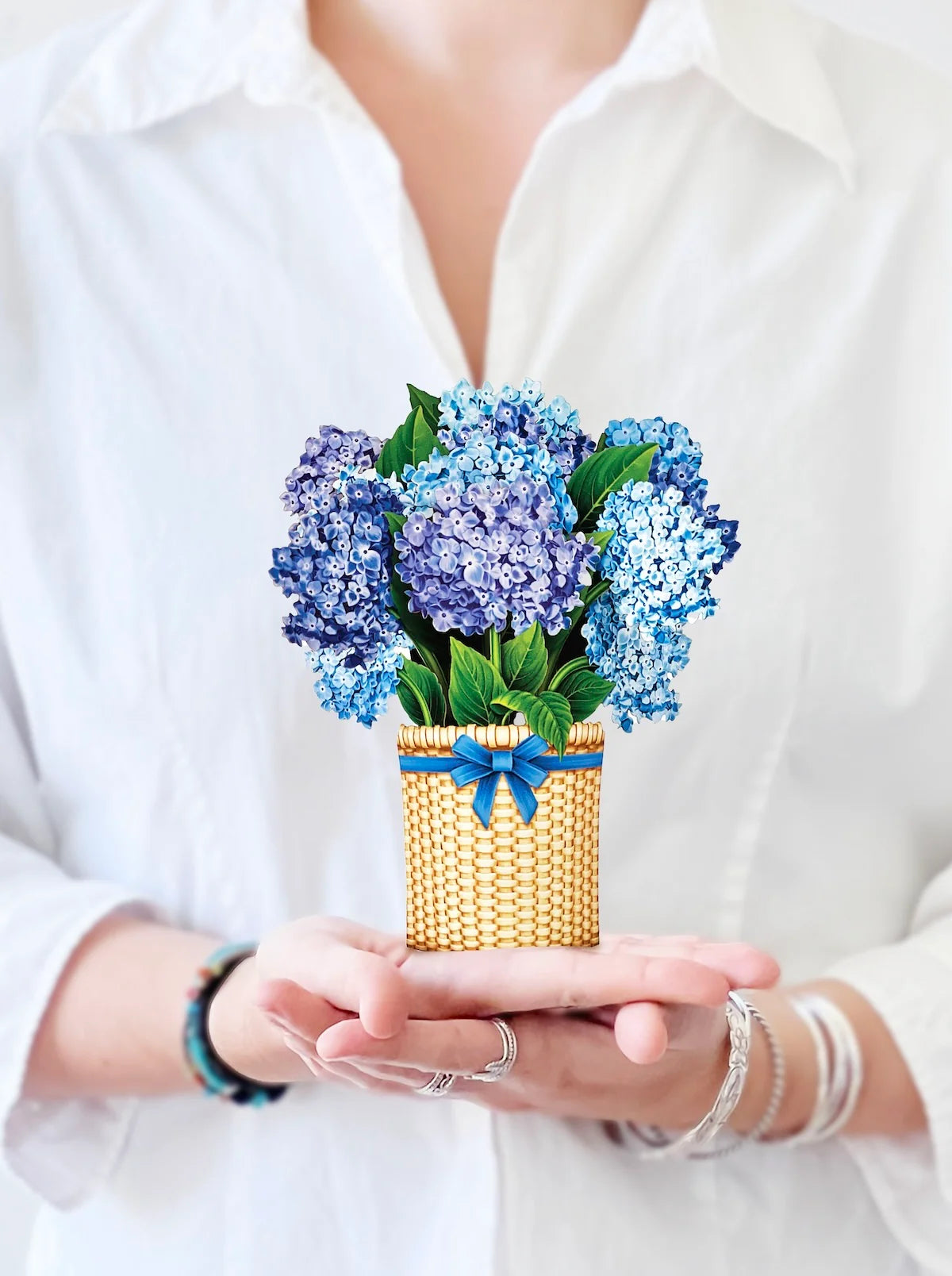 Mini Nantucket Hydrangea Pop Up Card