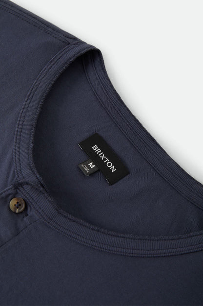 Baseline Henley T-Shirt - Washed Navy Vintage Wash