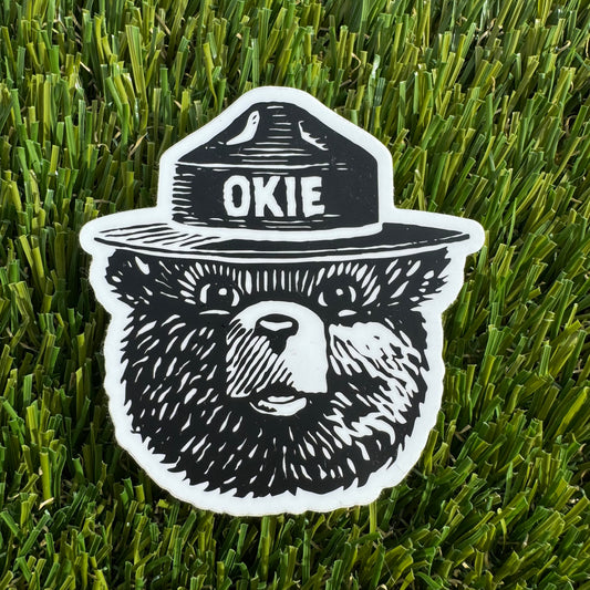 Okie Bear Sticker