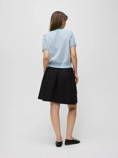 The Faye Cardigan - Blue/Ivory/Green