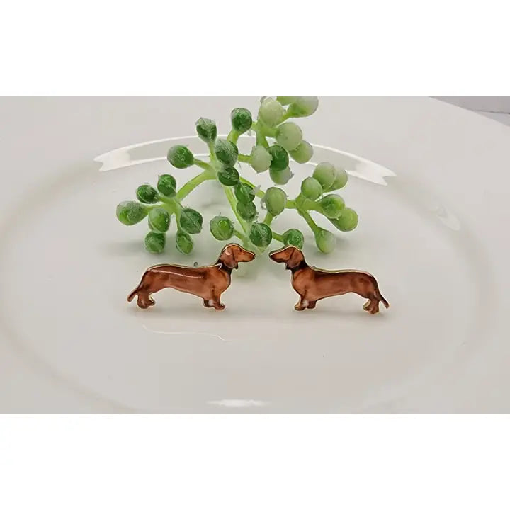 Dachshund Stud Earrings