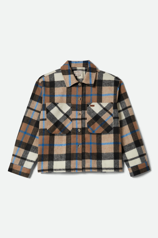 Bowery Women's Soft Brushed Flannel - Washed Black/Sand