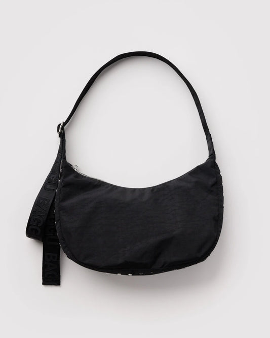 Medium Nylon Crescent Bag - Studs