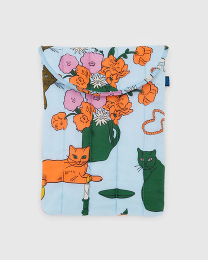 Puffy Laptop Sleeve 13"/14" - Table Cats