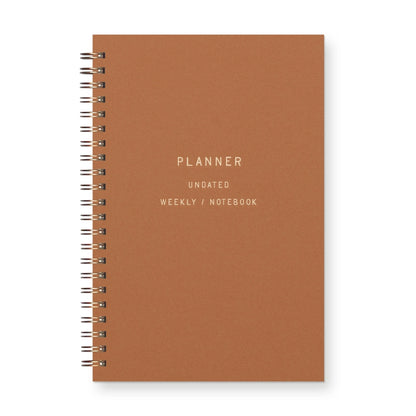 Standard Type Undated Weekly Planner Journal - Copper