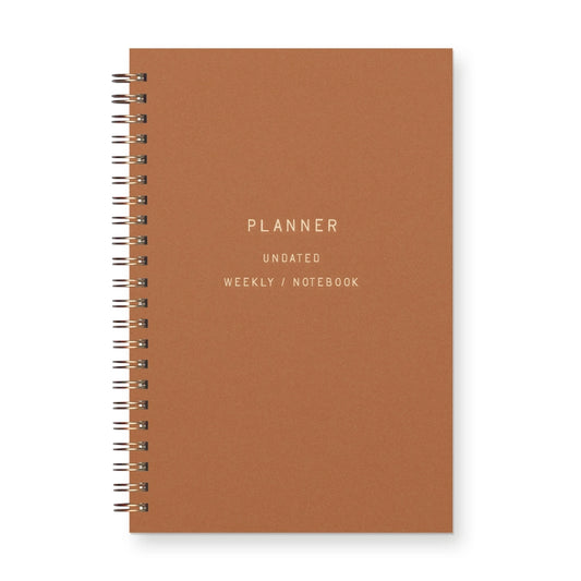 Standard Type Undated Weekly Planner Journal - Copper