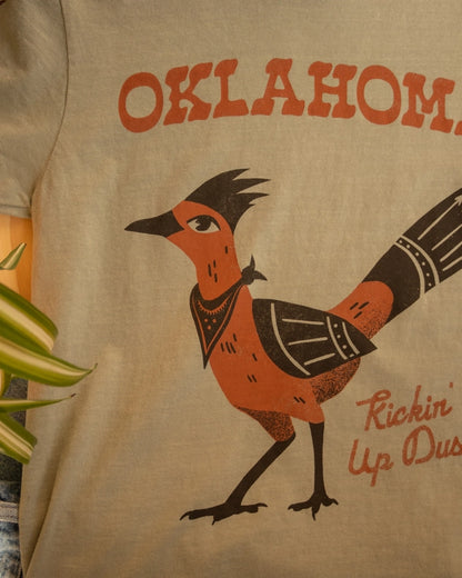 Oklahoma Roadrunner Tee - Sandstone