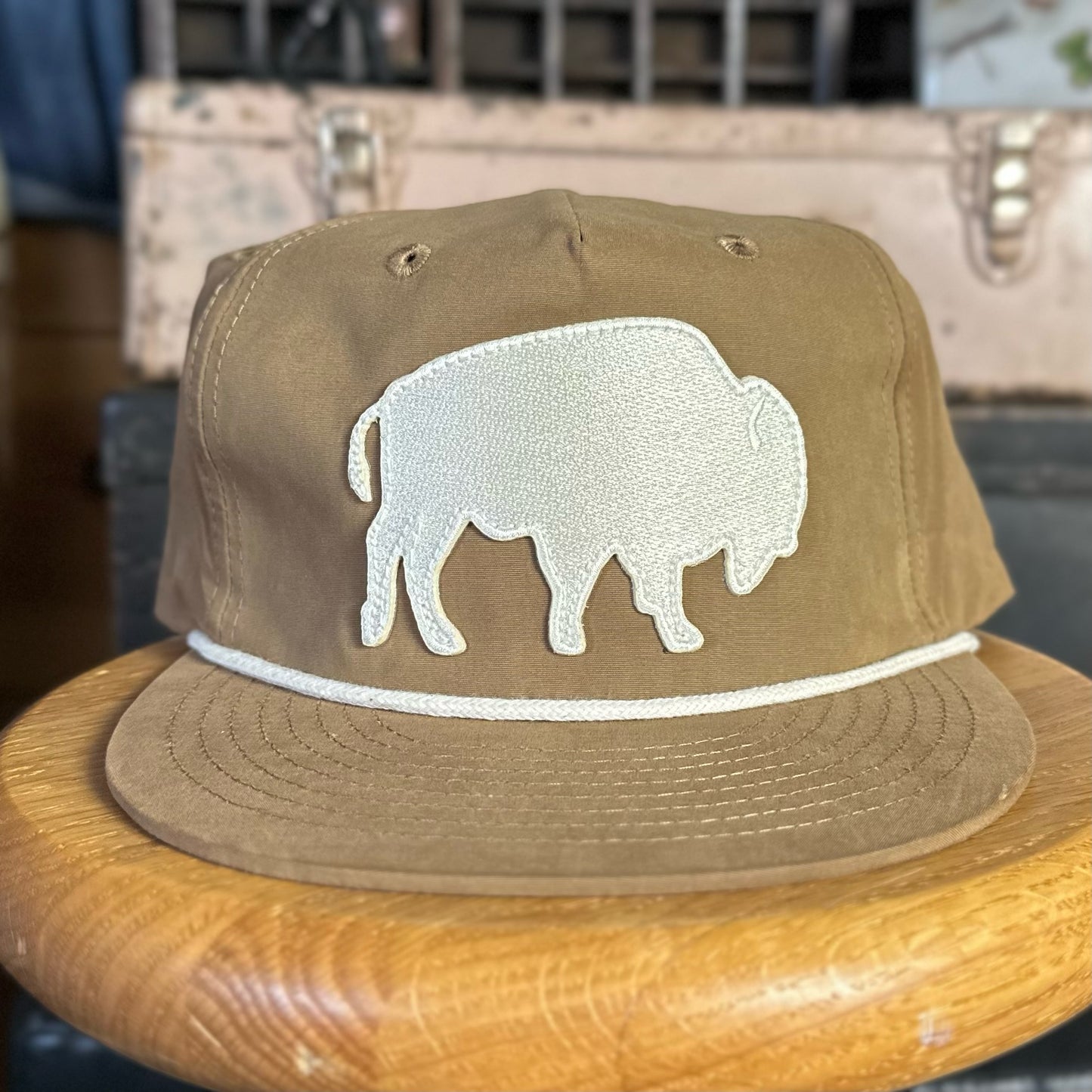 White Bison Hat - Tan