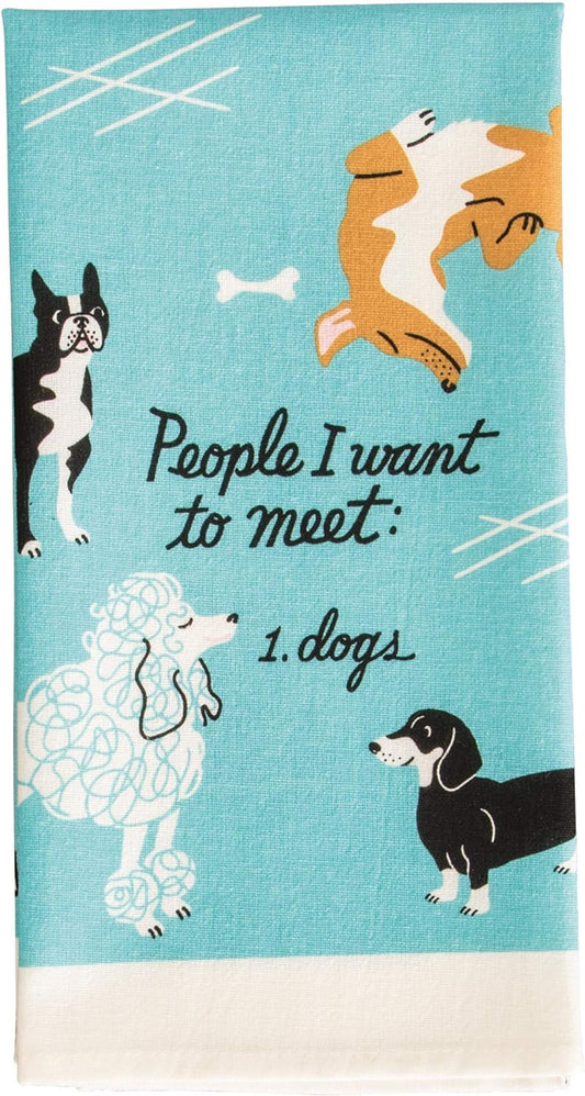 People To Meet : Dogs Dish Towel