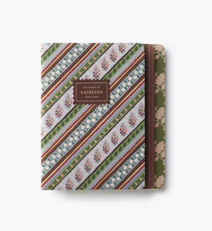 Assorted Set of 3 Paisley Notebooks