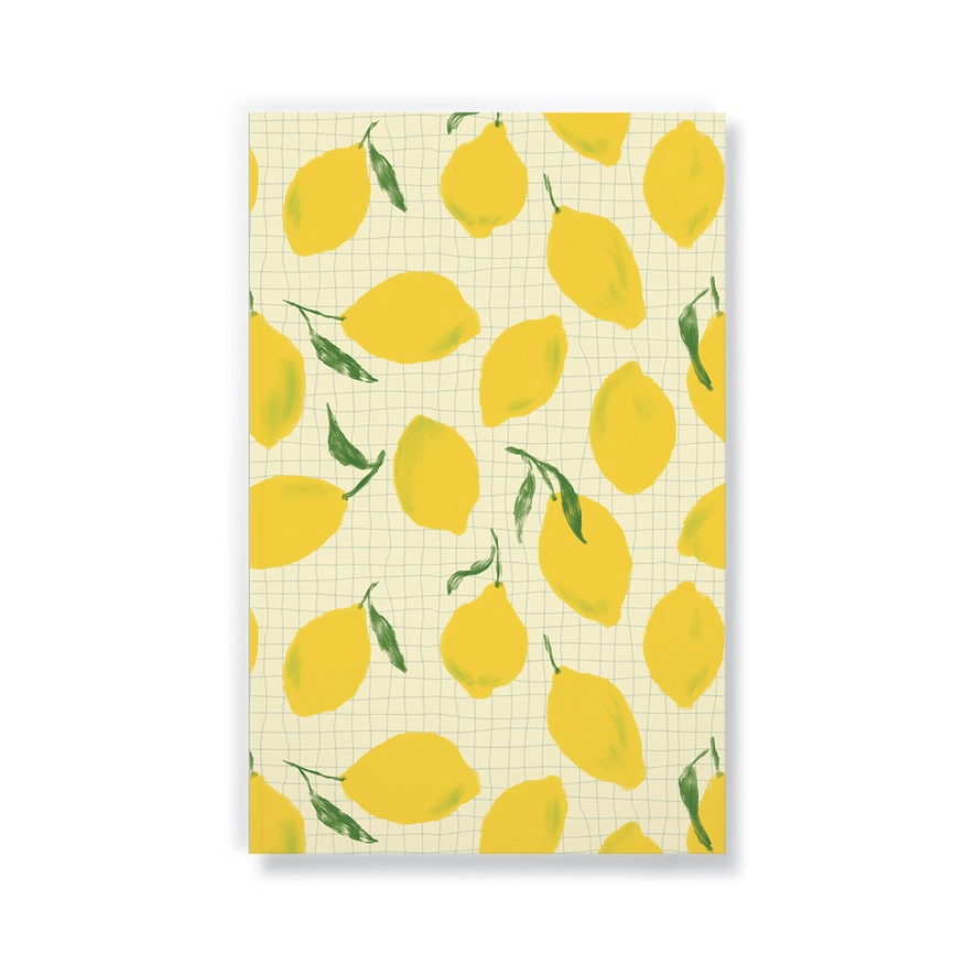 Lemon Grid Classic Layflat Notebook
