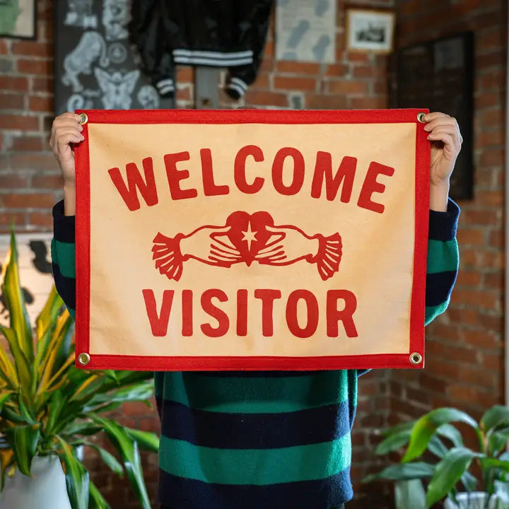 Welcome Visitor Camp Flag